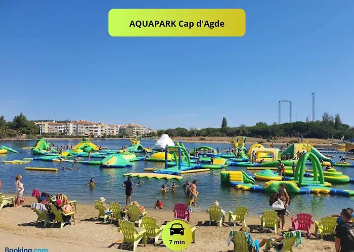 Idéal Couple&Famille, Pied dans l'eau - Vue Mer - Quartier Calme - Wi- Fi Haut Débit - Parking Gratuit - Climatisation - Netflix - Animeaux Acceptés - Prés du Port - Cap d'Agde Appartamento *